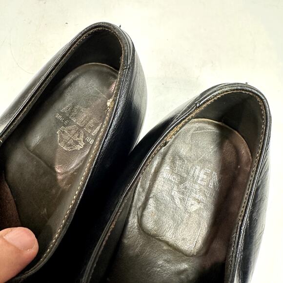VERY GOOD VTG Alden Single Monk Strap Black Calfskin 9.5 Narrow A/C main image 11